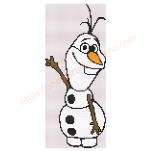Cross Stitch Chart - Olaf - The Snowman in Frozen